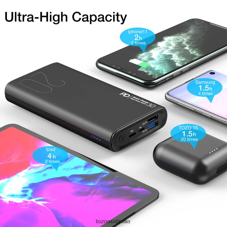 Accessory AU TOZO PB1 Power Bank Black ZZ8428148
