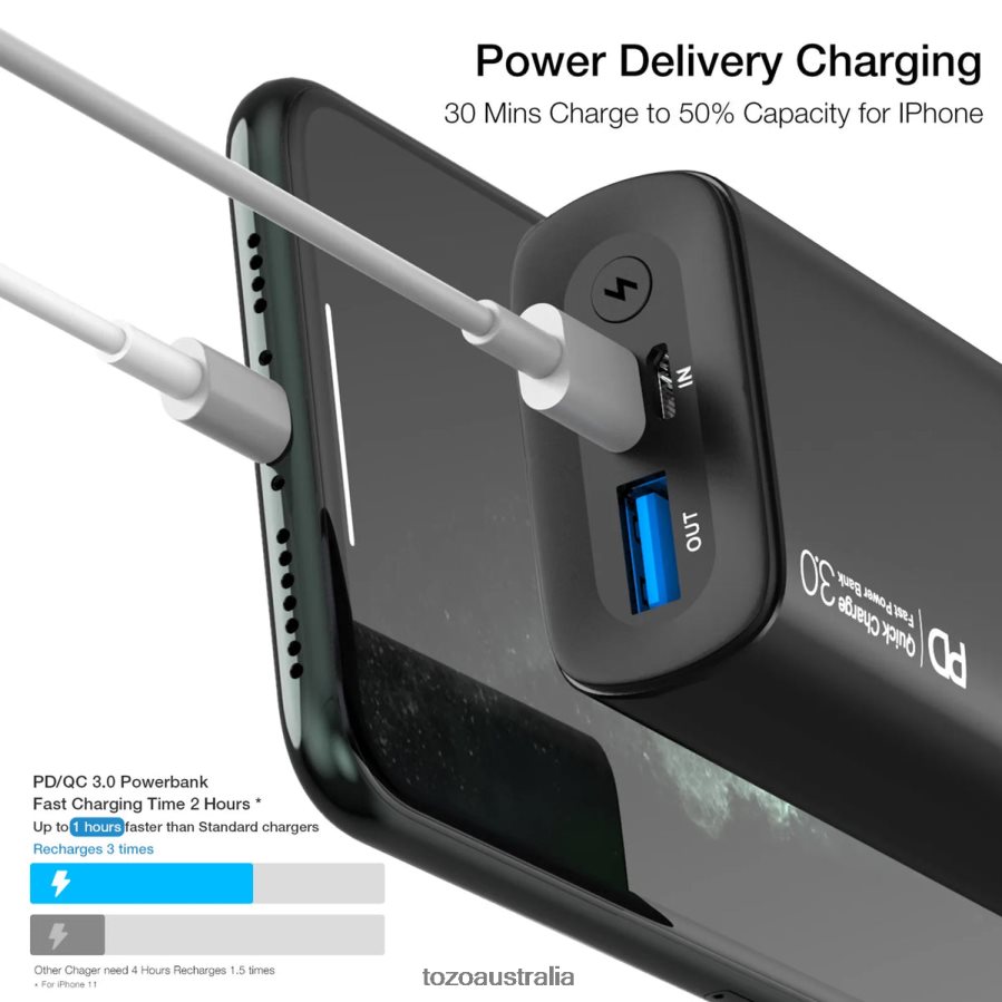 Accessory AU TOZO PB3 Power Bank Black ZZ8428153