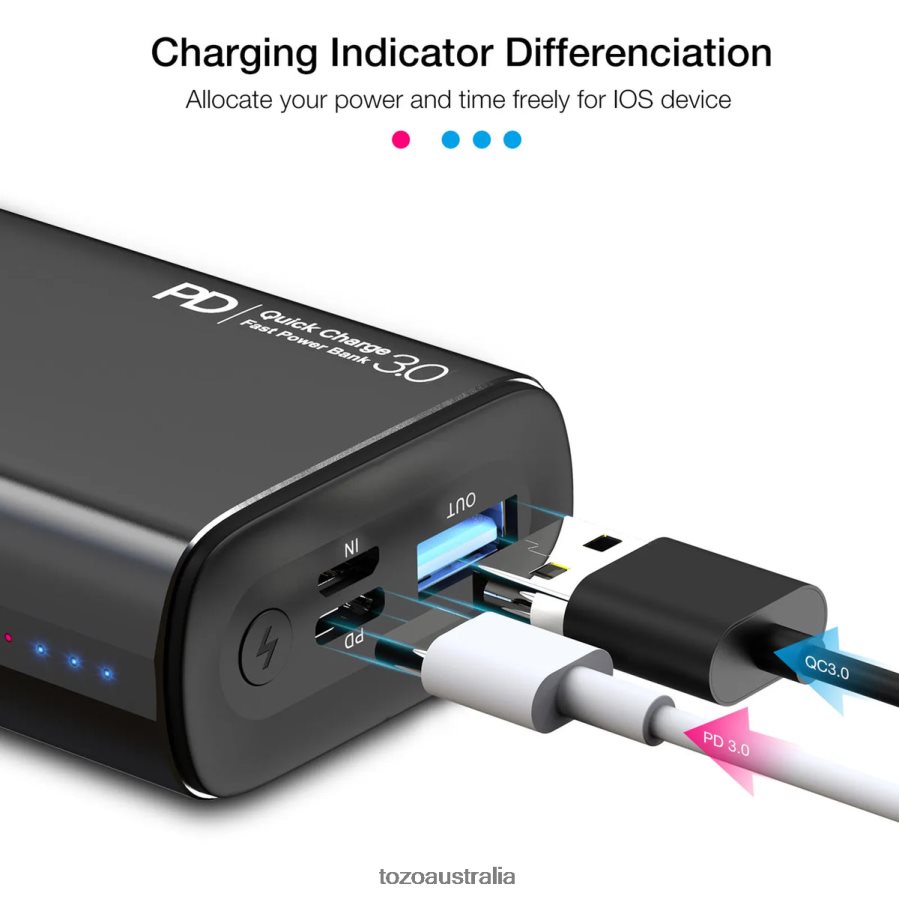 Accessory AU TOZO PB3 Power Bank Black ZZ8428153