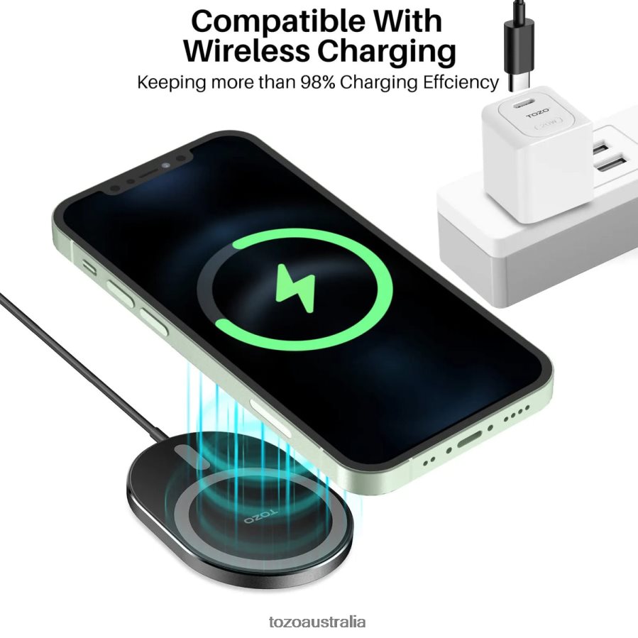 Accessory AU TOZO W10 Magnets Wireless Charger Black ZZ8428125