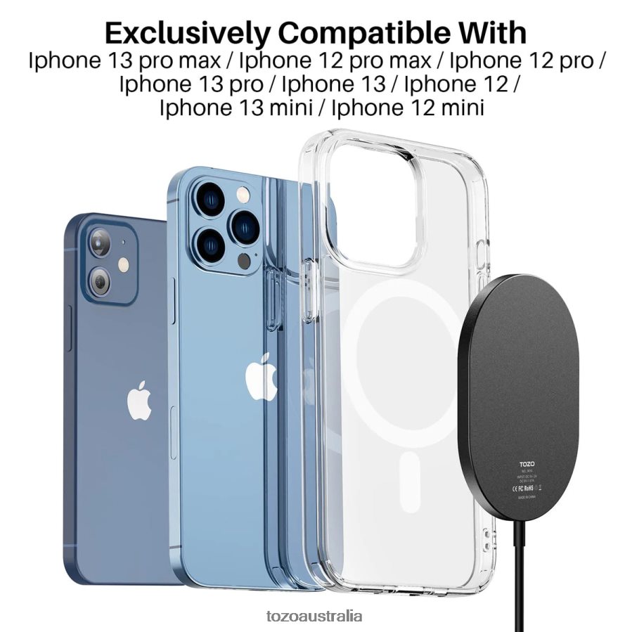 Accessory AU TOZO W10 Magnets Wireless Charger Black ZZ8428125