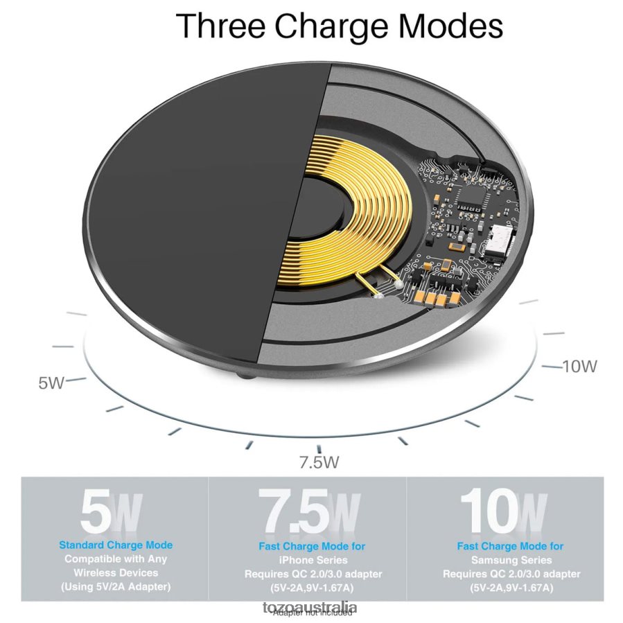 Accessory AU TOZO W3 Wireless Charger Black ZZ8428117