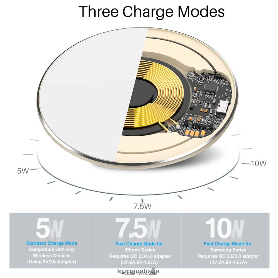 Accessory AU TOZO W3 Wireless Charger Gold ZZ8428118