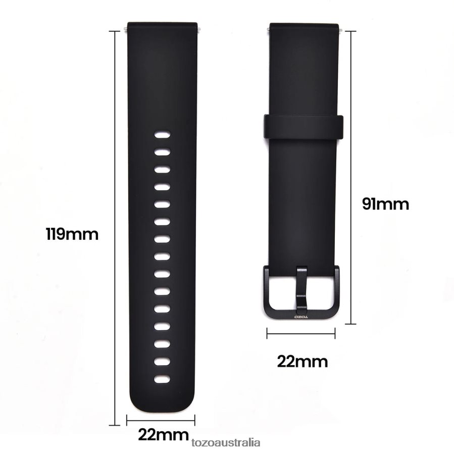 Accessory AU TOZO S2 Mini Smart Watch Strap Black ZZ8428159