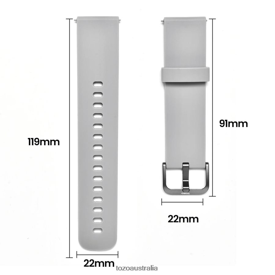 Accessory AU TOZO S2 Mini Smart Watch Strap Space Gray ZZ8428161