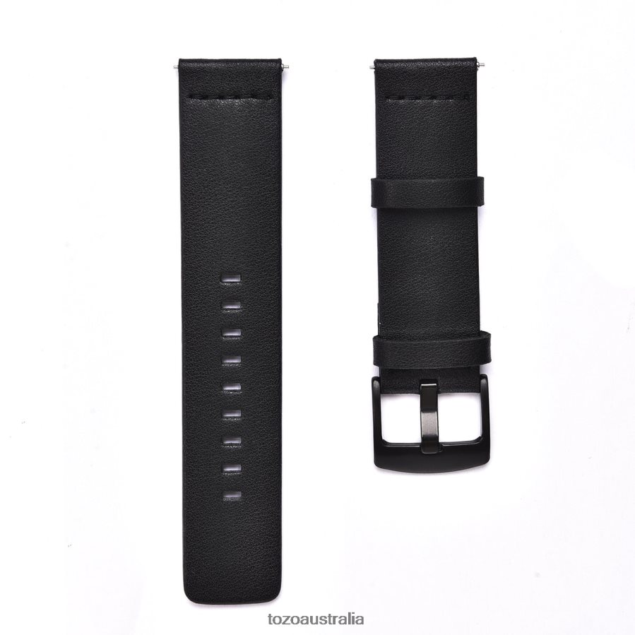 Accessory AU TOZO S2 Smart Watch Leather Strap Black ZZ8428162