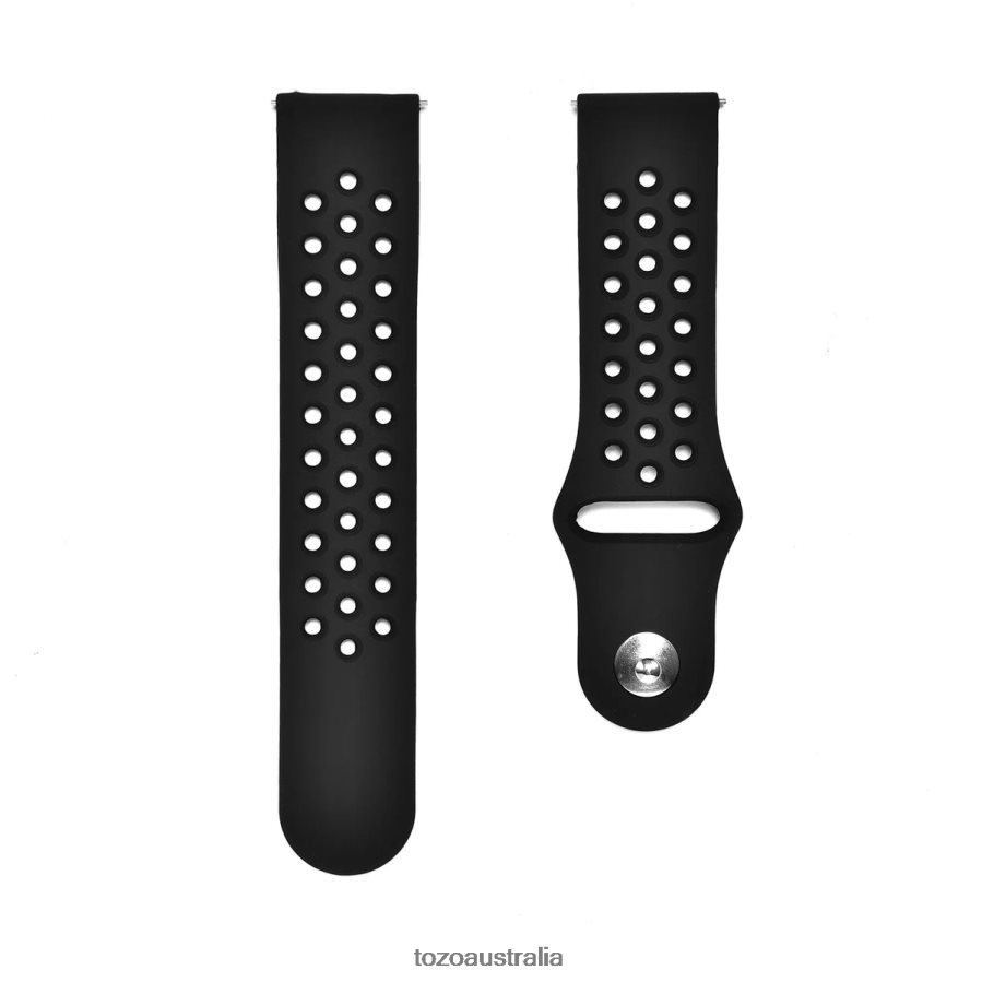 Accessory AU TOZO S3 Smart Watch Perforated Breathable Strap Black ZZ8428167