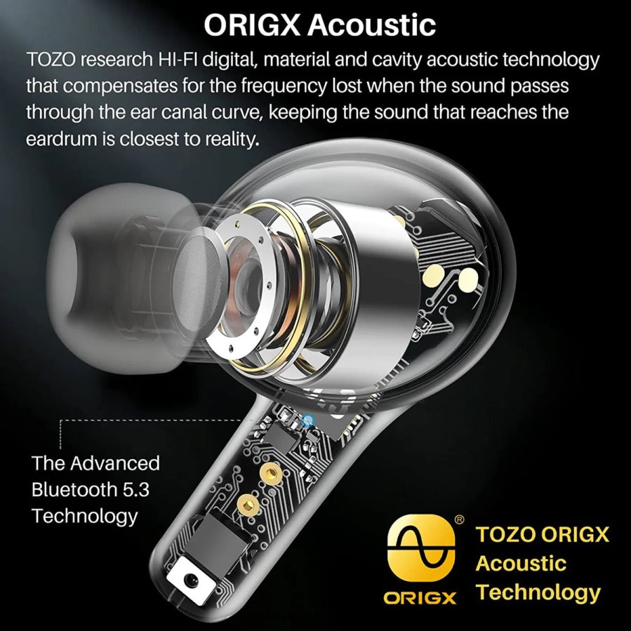 Headphones AU TOZO A2 White ZZ842854