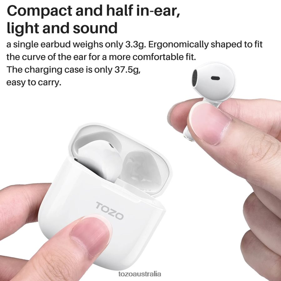 Headphones AU TOZO A3 White ZZ842850