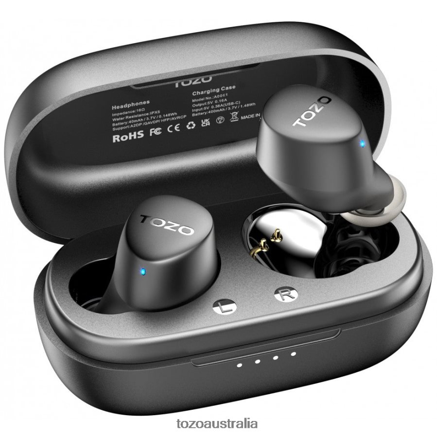 Headphones AU TOZO Agile Dots Wireless Earbuds Black ZZ842859