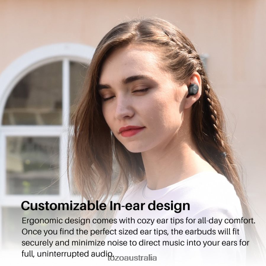 Headphones AU TOZO Agile Dots Wireless Earbuds Black ZZ842859