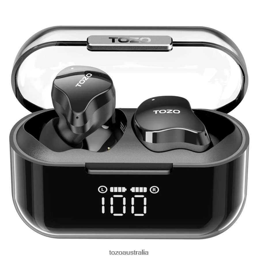 Headphones AU TOZO Crystal Buds Black ZZ842855