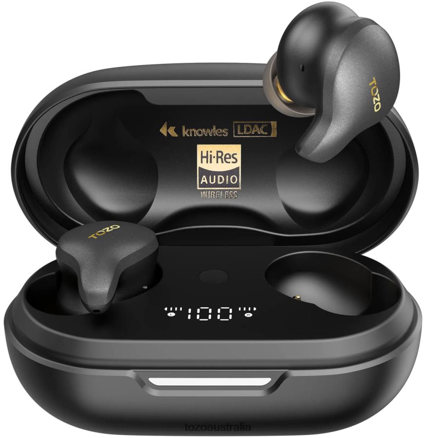 Headphones AU TOZO Golden X1 Black ZZ84281