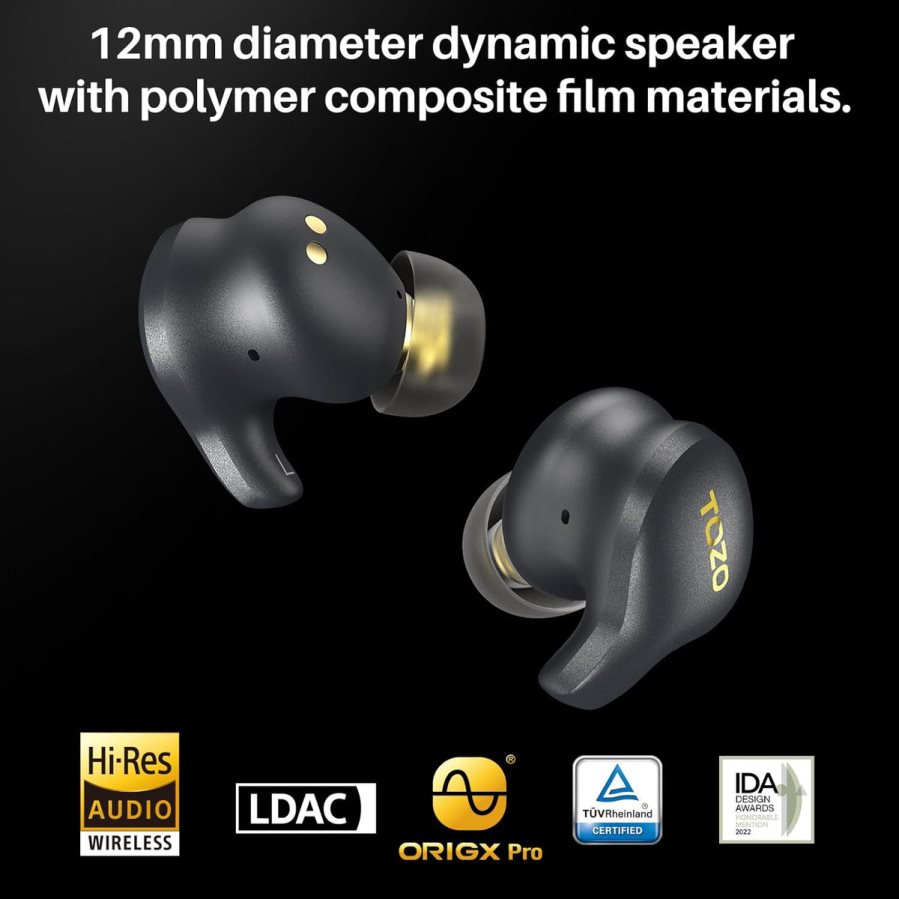 Headphones AU TOZO Golden X1 Galaxy Blue/Black ZZ84282