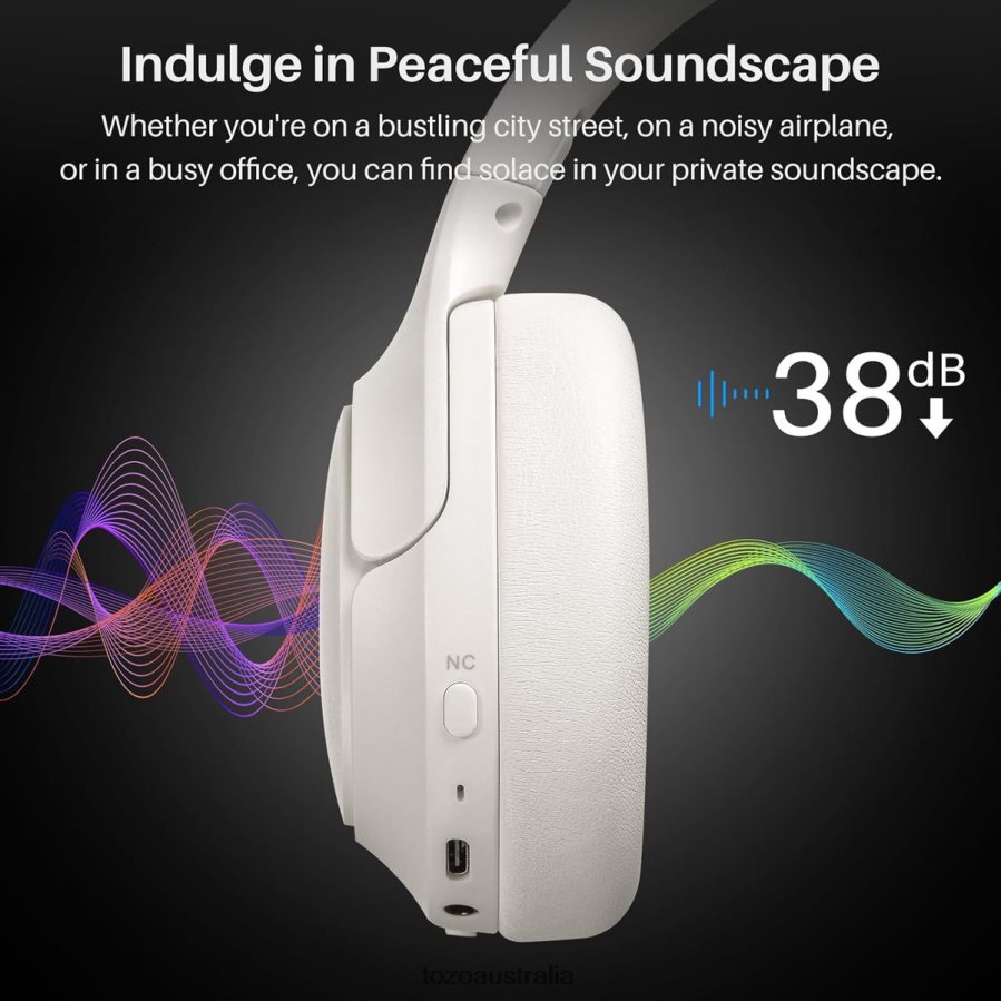Headphones AU TOZO HT2 White ZZ84287