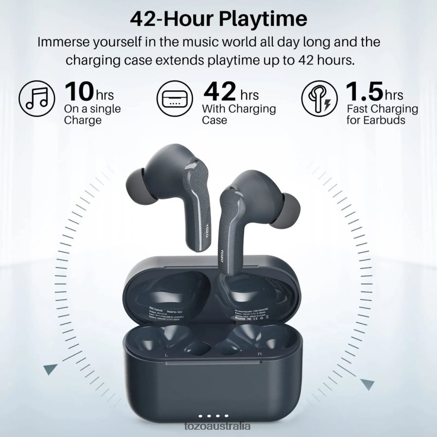 Headphones AU TOZO NC2 White ZZ842844