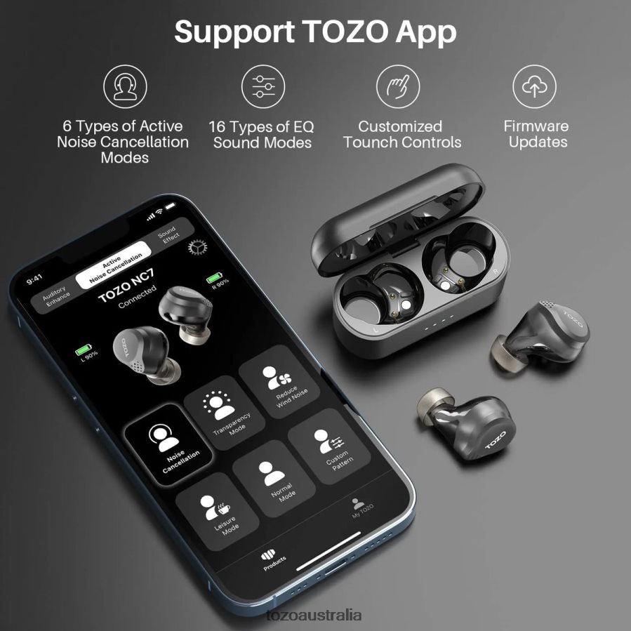 Headphones AU TOZO NC7 White ZZ842815
