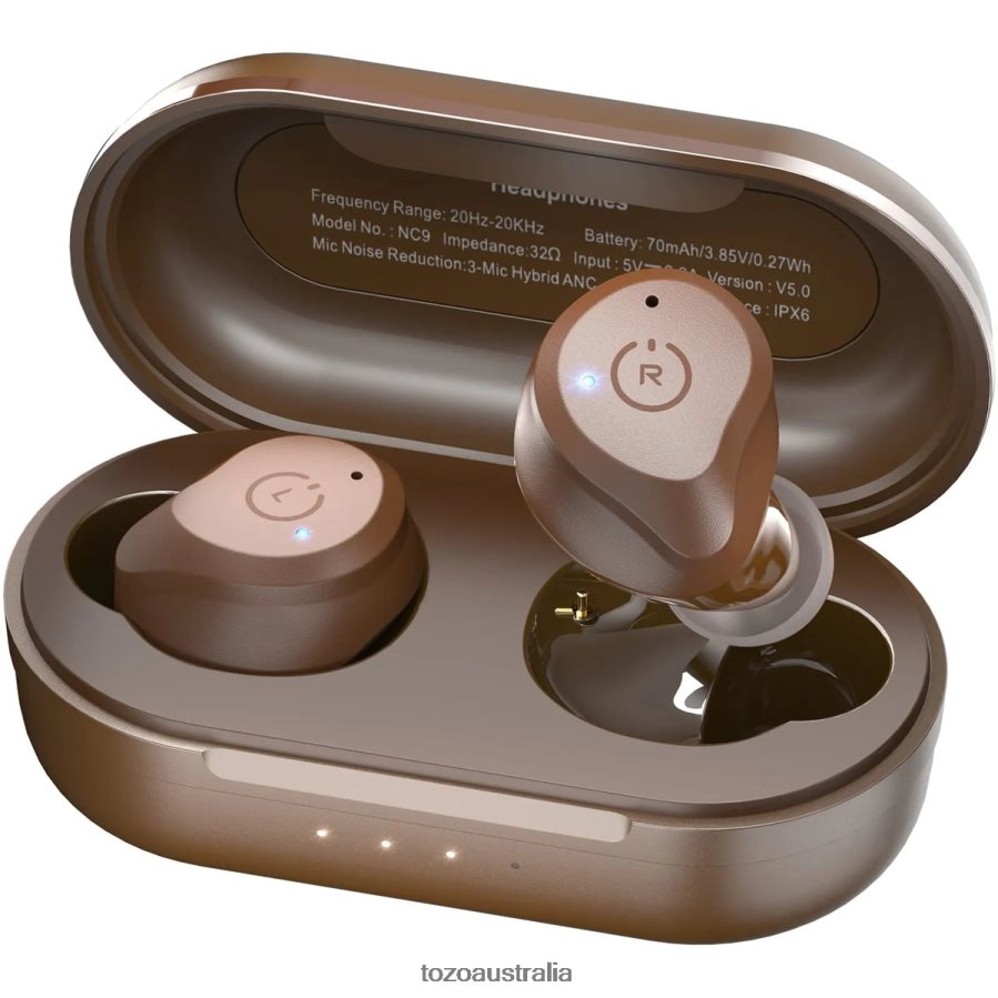 Headphones AU TOZO NC9 Brown ZZ842813