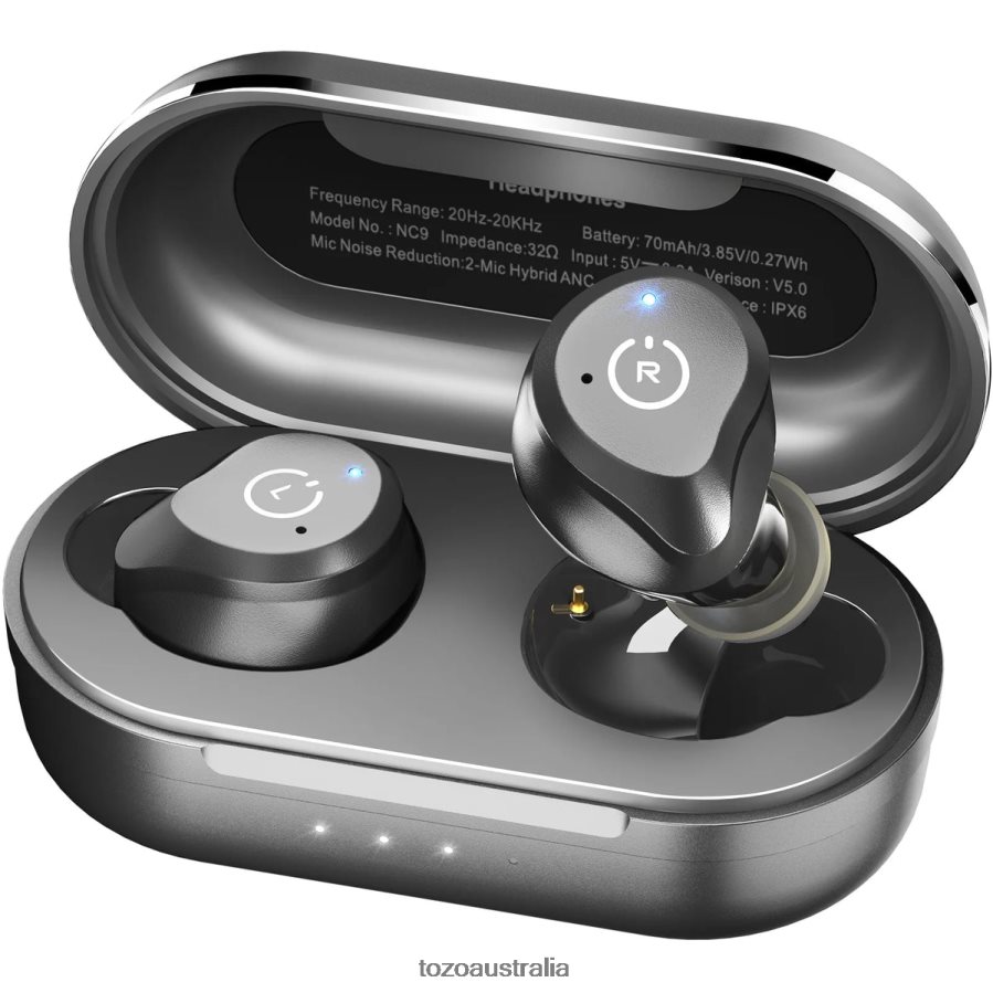 Headphones AU TOZO NC9 Matte Black ZZ84288