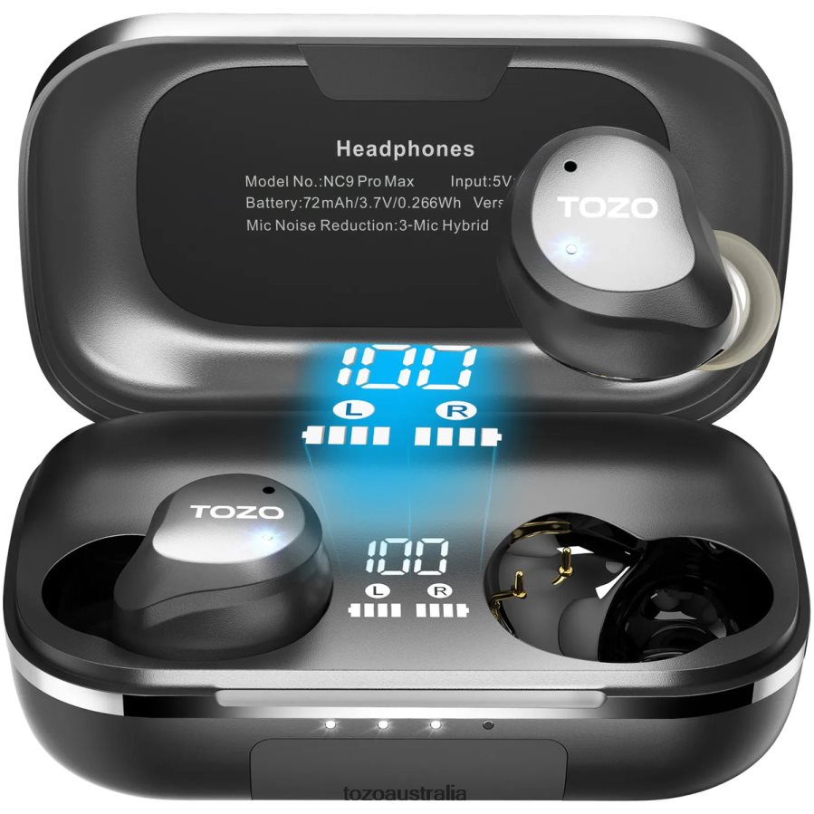 Headphones AU TOZO NC9 Pro Max Black ZZ842868