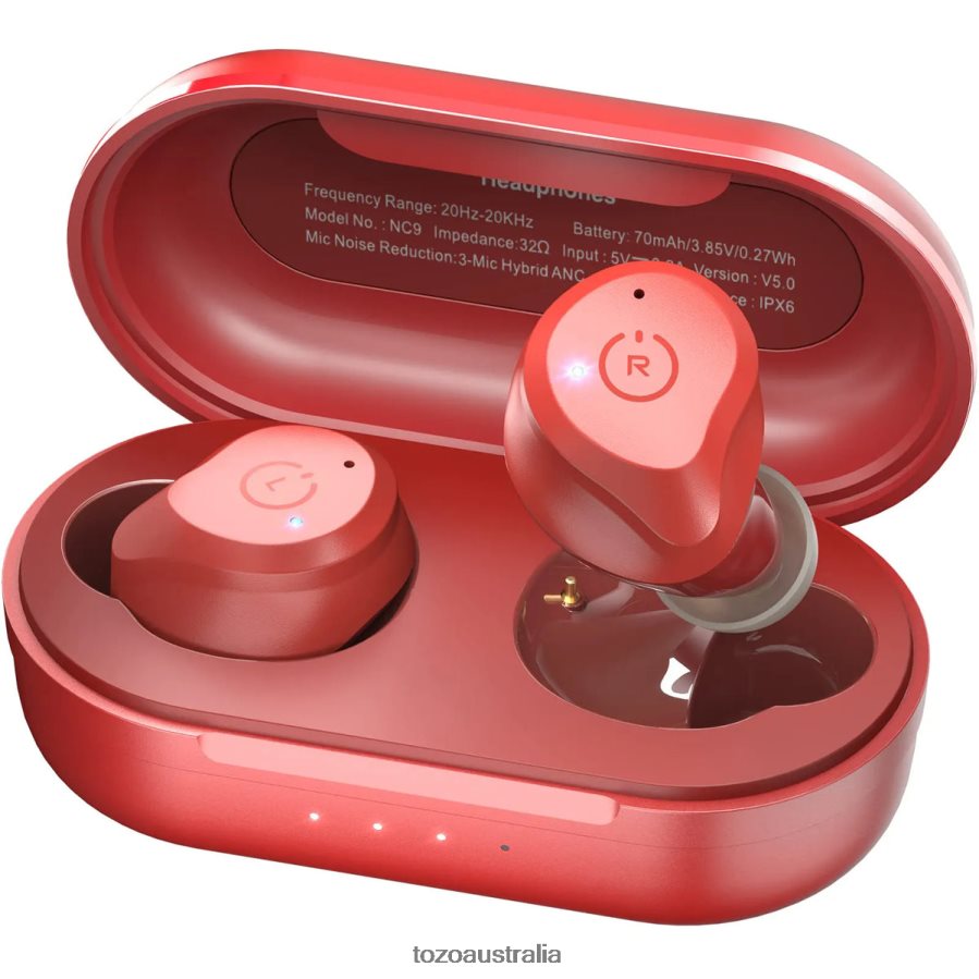 Headphones AU TOZO NC9 Red ZZ842811