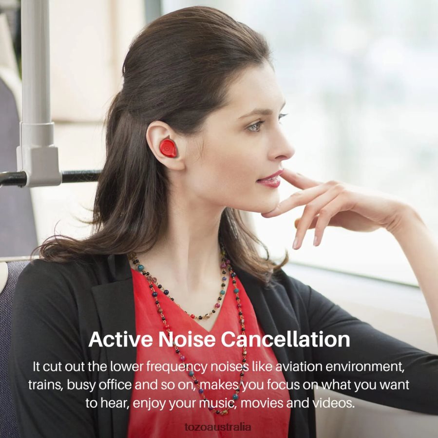Headphones AU TOZO NC9 Red ZZ842811