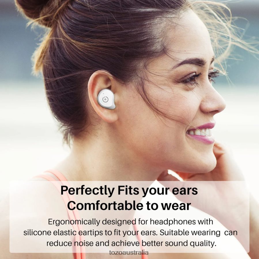 Headphones AU TOZO NC9 White ZZ842810