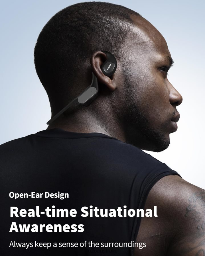 Headphones AU TOZO OpenReal Black ZZ84285