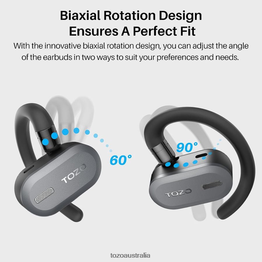Headphones AU TOZO Open Buds Black ZZ84283