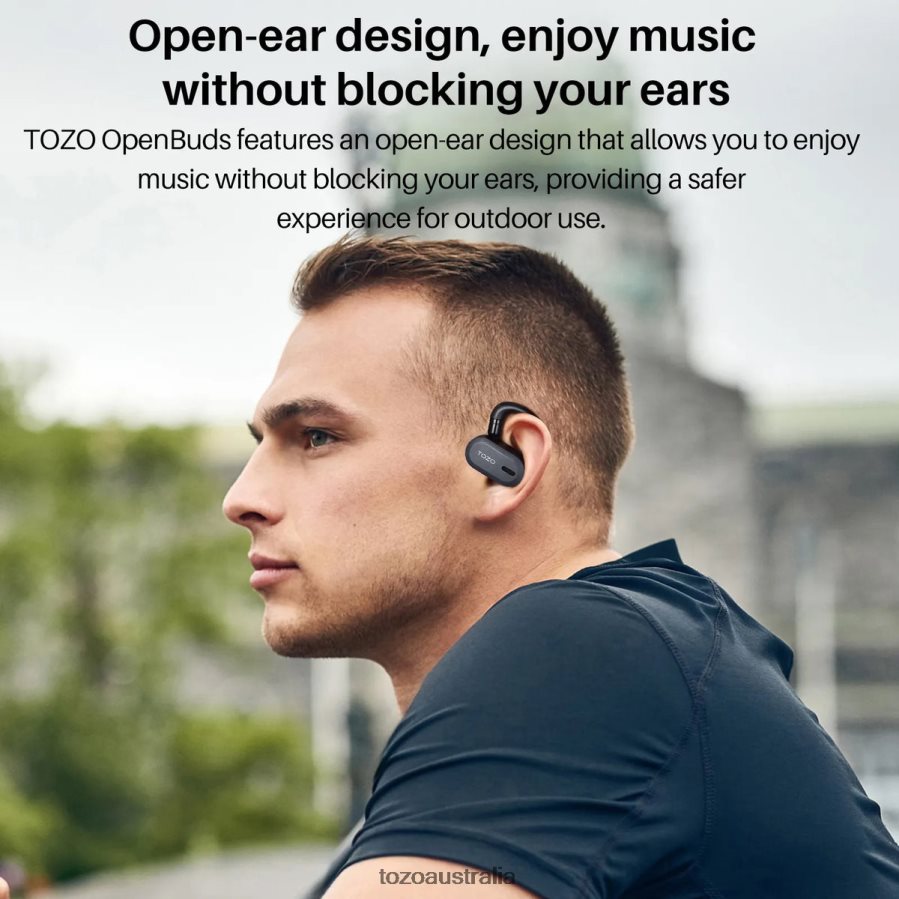 Headphones AU TOZO Open Buds White ZZ84284