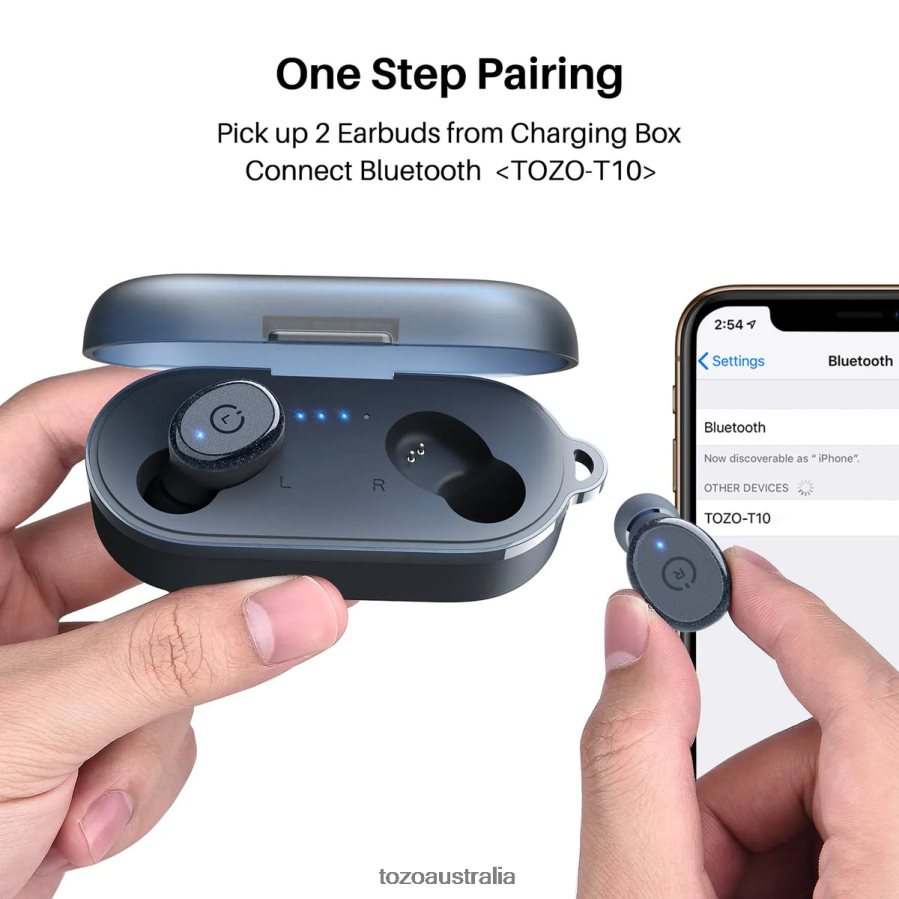 Headphones AU TOZO T10 Blue ZZ842827