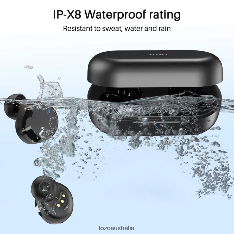 Headphones AU TOZO T12 Dark Black ZZ842845