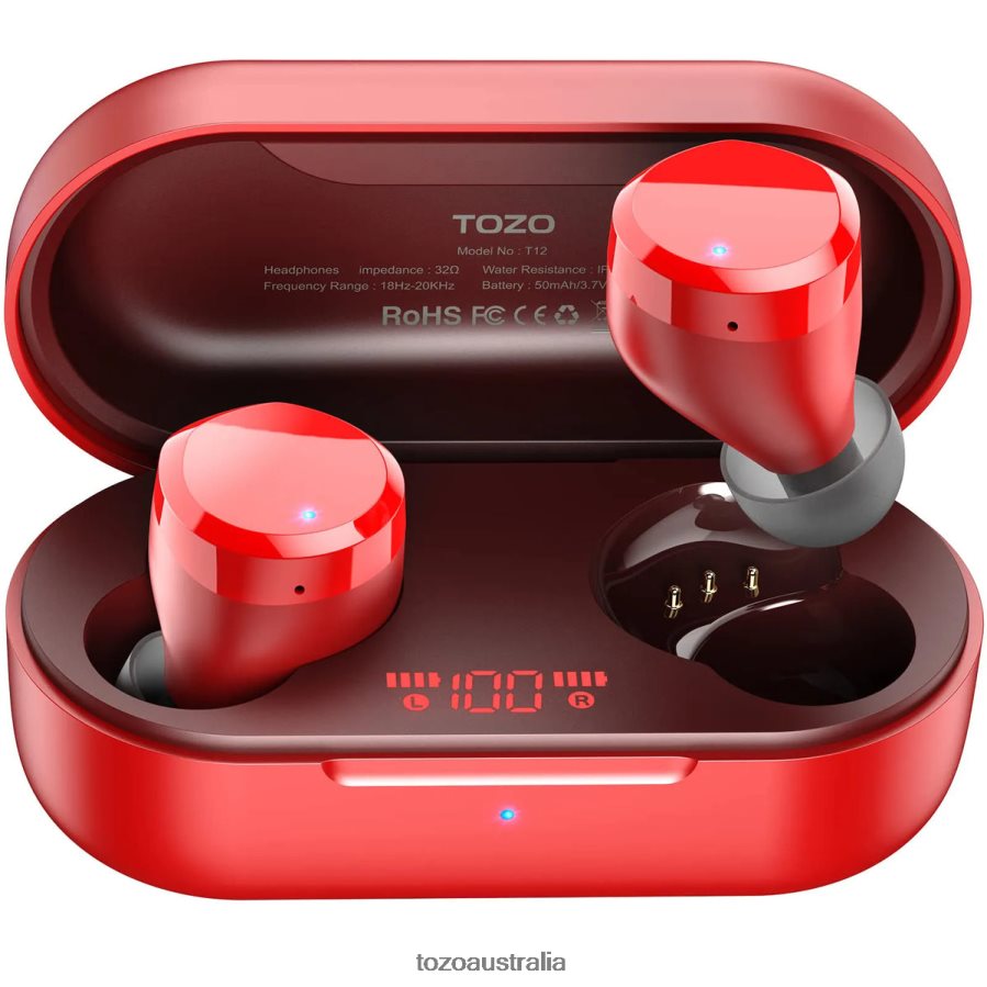Headphones AU TOZO T12 Red ZZ842847