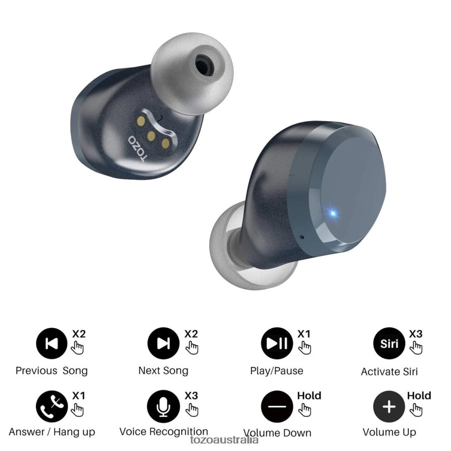 Headphones AU TOZO T12 Red ZZ842847