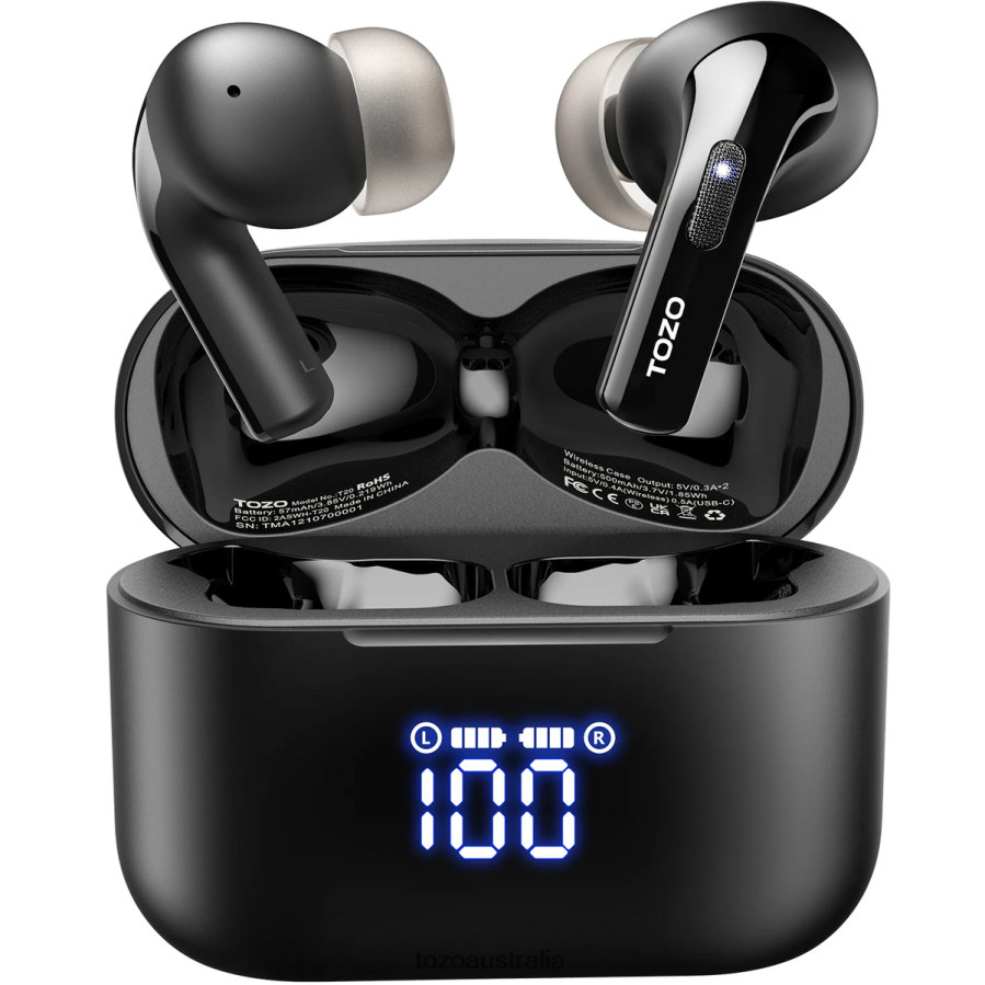 Headphones AU TOZO T20 Black ZZ842840