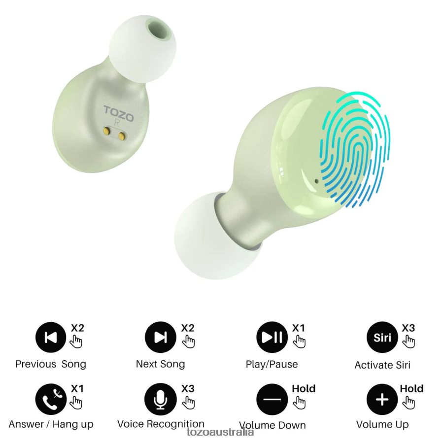 Headphones AU TOZO T6 Rose Gold ZZ842822
