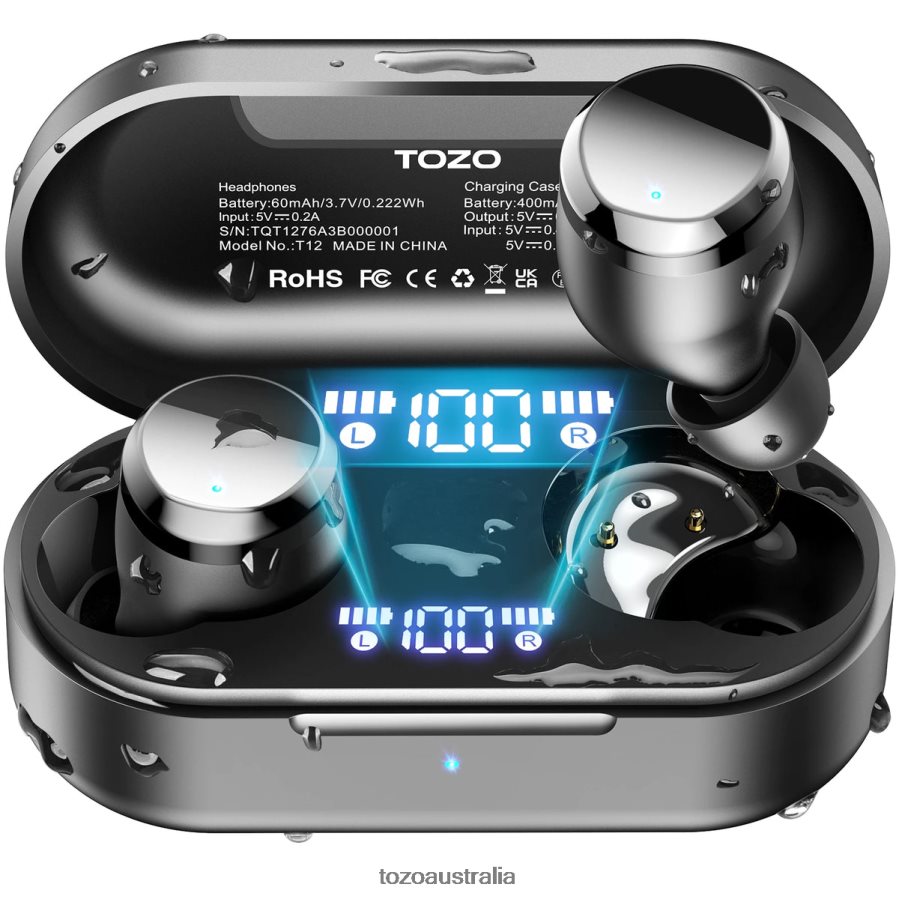 Headphones AU TOZO Tonal Dots Black ZZ842835