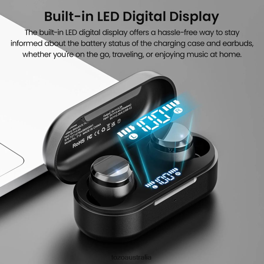 Headphones AU TOZO Tonal Dots Black ZZ842835